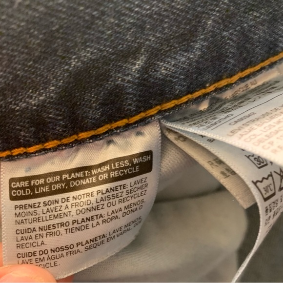 Men Levi's 505 Medium Stonewash Regular Fit Straight Leg 40x32 -4891 Red Tag - Picture 7 of 11